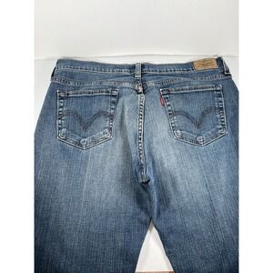 Levis 515 Bootcut Jeans Womens 14 M Blue Stretch Denim Broken In Faded 29 Inseam